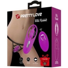 PRETTY LOVE - WILD RABBIT STIMULATOR FOR PANTIES WITH REMOTE CONTROL LILAC 2